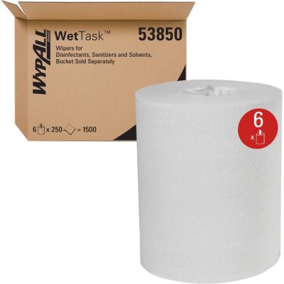 WypAll Power Clean WetTask Wipers for Disinfectants, Sanitizers and Solvents1
