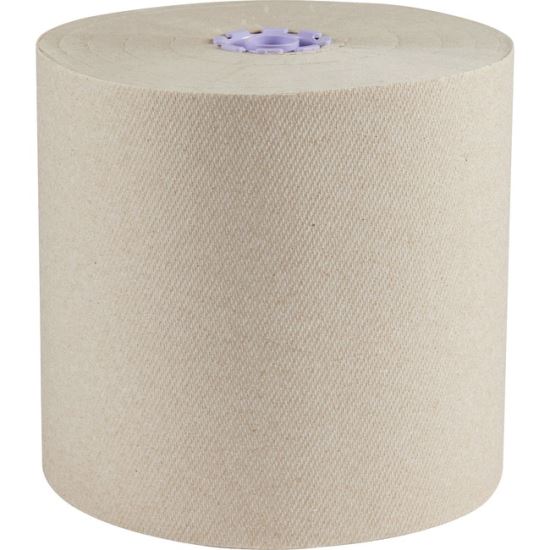 Essential 100% Recycled Fiber Hard Roll Towel, 1.75" Core, Brown, 8" x 700 ft, 6/Carton1