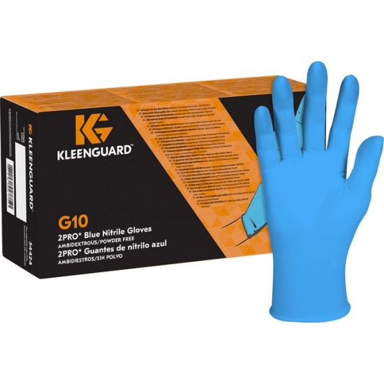 G10 2PRO Nitrile Gloves, Blue, X-Large, 90/Box1