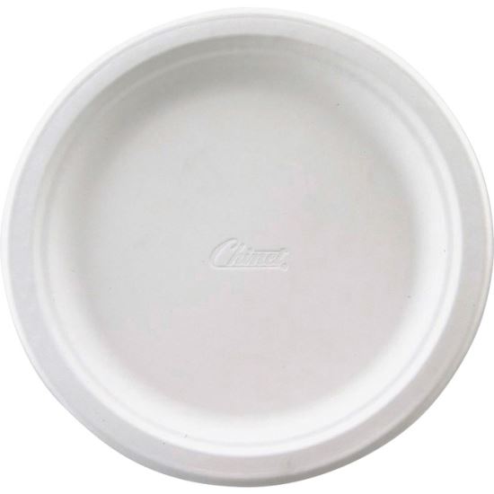 Classic Paper Dinnerware, Plate, 9.75" dia, White, 125/Pack, 4 Packs/Carton1