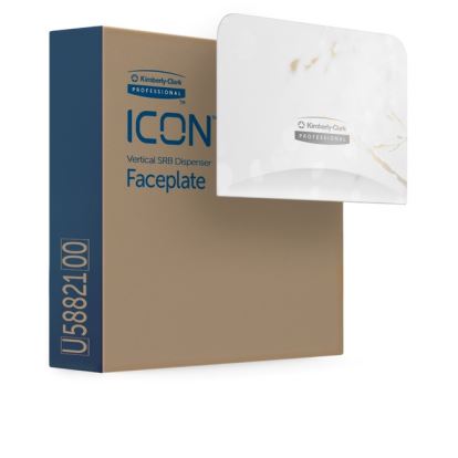 Kimberly-Clark Professional ICON Standard Roll Vertical Toilet Paper Dispenser Faceplate1