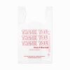 "Thank You" Handled T-Shirt Bag, 0.167 bbl, 12.5 microns, 11.5" x 21", White, 900/Carton1