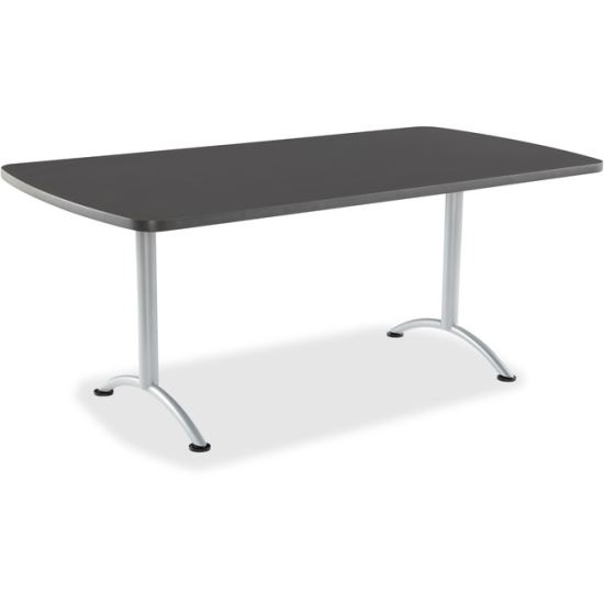 Iceberg Arc Fixed Height Table 36X72 Rectangular, Graphite1