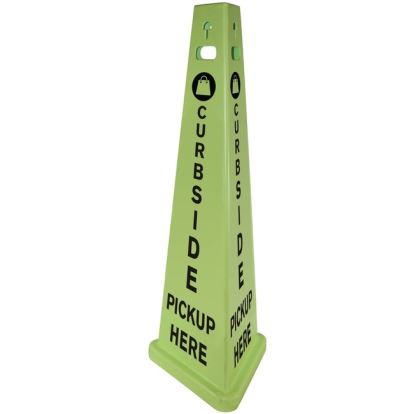 TriVu 3-sided Curbside Pickup Safety Sign1
