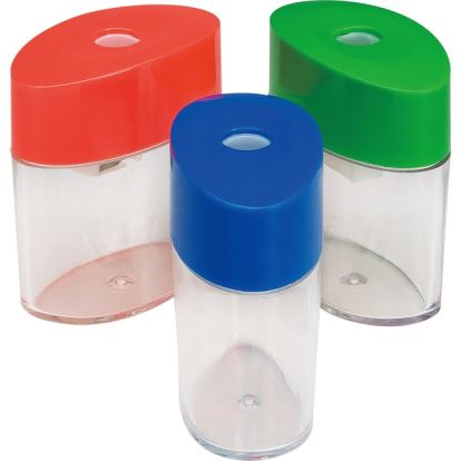 Integra Assorted Color Oval Plastic Sharpeners1