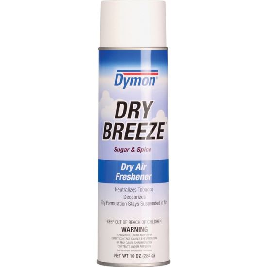 Dry Breeze Aerosol Air Freshener, Sugar and Spice, 10 oz Aerosol Spray, 12/Carton1