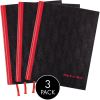 Black n' Red Casebound Hardcover Notebook 3-pack2