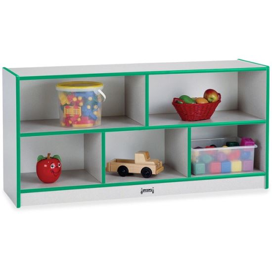 Jonti-Craft Rainbow Accents Low Open Single Storage Shelf1