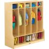 Jonti-Craft 5 Section Step Coat Locker1