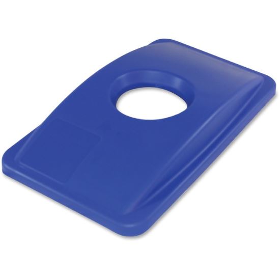 Thin Bin Round Cut Out Blue Lid1