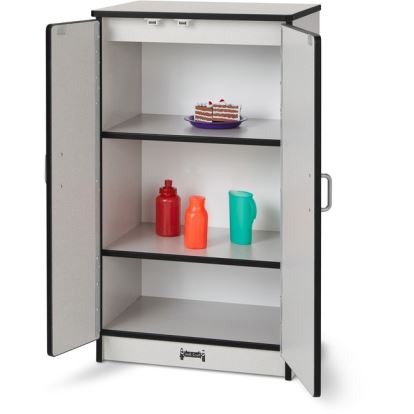 Rainbow Accents - Culinary Creations Kitchen Refrigerator - Black1