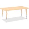 Jonti-Craft Berries Adult Height Maple Top/Edge Rectangle Table1