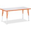 Jonti-Craft Berries Orange Edge Rectangle Table1