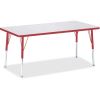 Jonti-Craft Berries Adult Height Color Edge Rectangle Table1