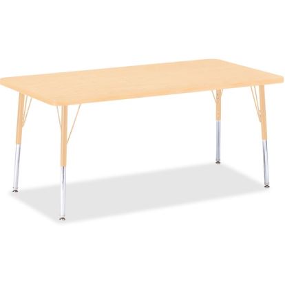 Jonti-Craft Berries Adult Height Maple Top/Edge Rectangle Table1