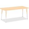 Jonti-Craft Berries Adult Height Maple Top/Edge Rectangle Table1