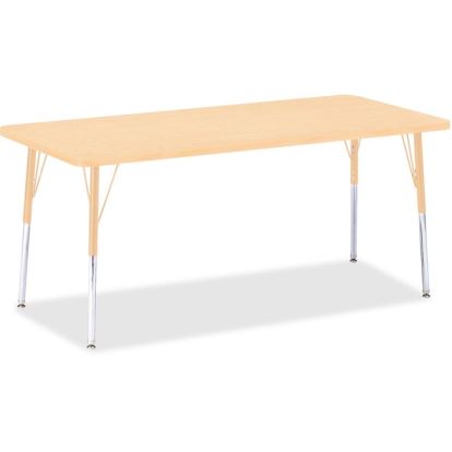 Jonti-Craft Berries Adult Height Maple Top/Edge Rectangle Table1