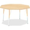 Jonti-Craft Berries Adult Height Maple Top/Edge Octagon Table1