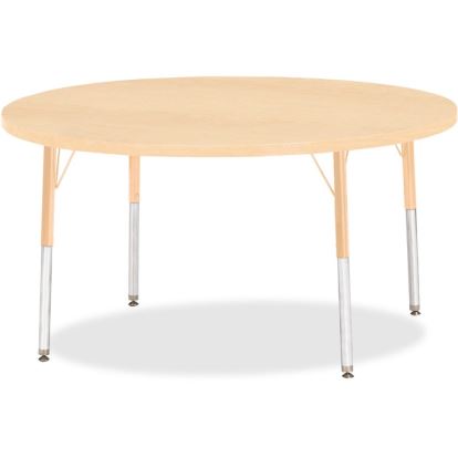 Jonti-Craft Berries Adult Height Maple Top/Edge Round Table1