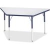 Jonti-Craft Berries Adult-Size Gray Laminate Trapezoid Table1