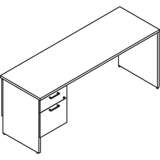 Lacasse Concept 300 Left Pedestal Credenza1