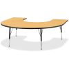 Jonti-Craft Berries Adult Black Edge Horseshoe Table1