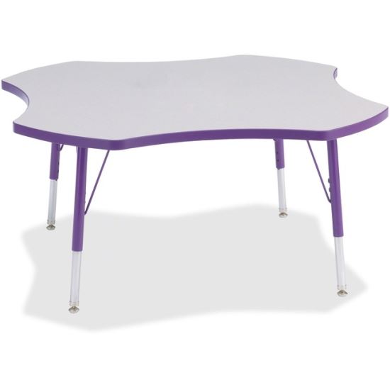 Jonti-Craft Berries Elementary Height Prism Four-Leaf Table1