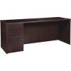 Lorell Prominence 2.0 Espresso Laminate Left-Pedestal Credenza - 2-Drawer1