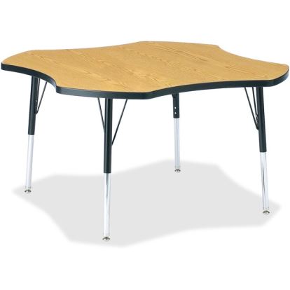 Jonti-Craft Berries Elementary Black Edge Four-leaf Table1