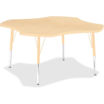 Jonti-Craft Berries Elementary Maple Laminate Four-leaf Table1