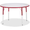 Jonti-Craft Berries Adult Gray Laminate Round Table1