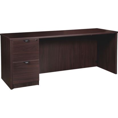 Lorell Prominence 2.0 Espresso Laminate Left-Pedestal Credenza - 2-Drawer1