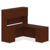 Lorell Prominence 2.0 Mahogany Laminate Right-Pedestal Credenza - 2-Drawer8