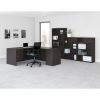 Lorell Prominence 2.0 Espresso Laminate Double-Pedestal Desk - 5-Drawer3