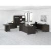 Lorell Prominence 2.0 Espresso Laminate Double-Pedestal Desk - 5-Drawer5