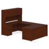 Lorell Prominence 2.0 Mahogany Laminate Box/File Left-Pedestal Desk - 2-Drawer5