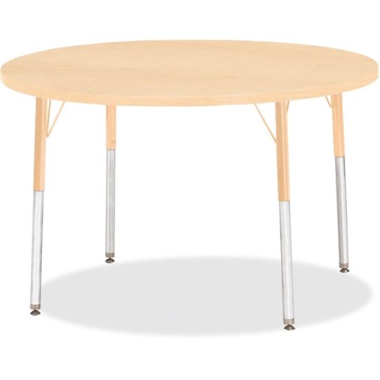 Jonti-Craft Berries Adult Height Maple Top/Edge Round Table1