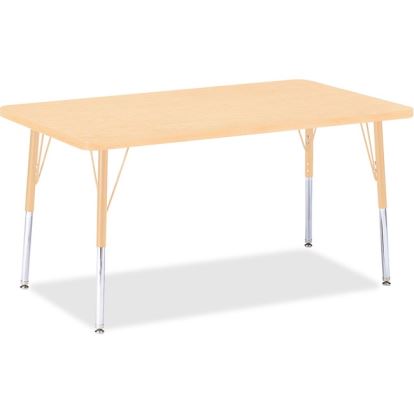 Jonti-Craft Berries Adult Height Maple Top/Edge Rectangle Table1