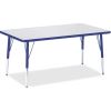 Jonti-Craft Berries Elementary Height Gray Top Rectangular Table1