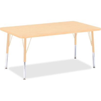 Jonti-Craft Berries Elementary Maple Top/Edge Rectangle Table1