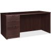 Lorell Prominence 2.0 Espresso Laminate Box/Box/File Left-Pedestal Desk - 3-Drawer1