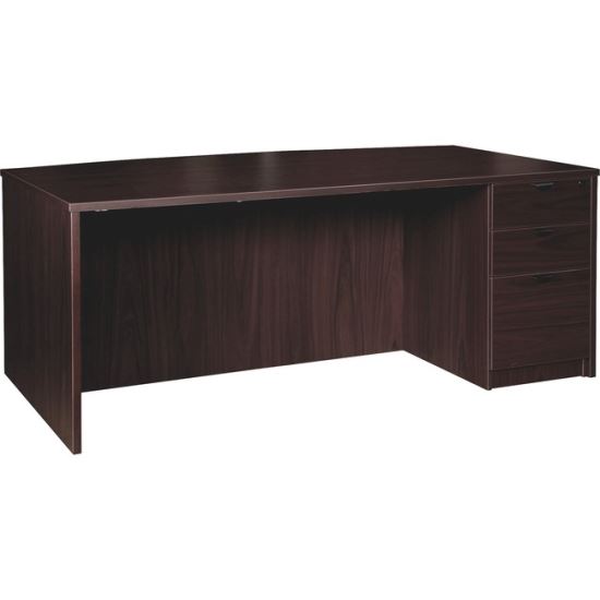 Lorell Prominence 2.0 Espresso Laminate Box/Box/File Right-Pedestal Desk - 3-Drawer1