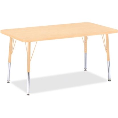 Jonti-Craft Berries Elementary Maple Top/Edge Rectangle Table1