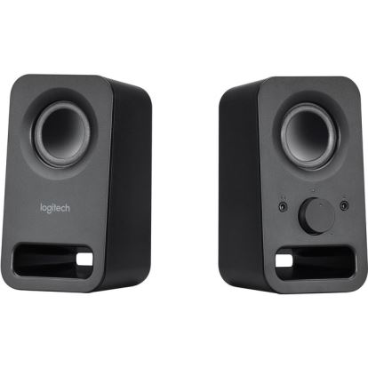 Logitech Multimedia Speakers Z150 with Clear Stereo Sound (Midnight Black, 3W RMS)1