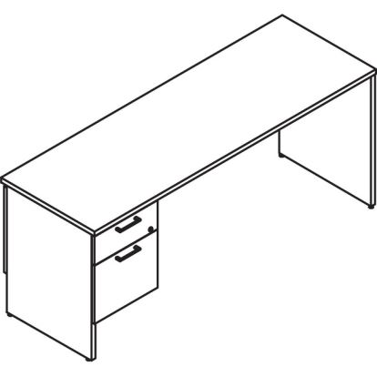 Lacasse Concept 300 Left Pedestal Credenza1