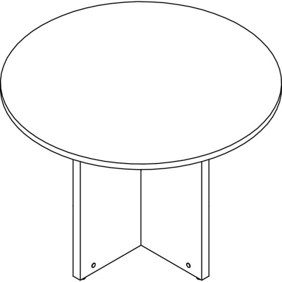 Lorell Prominence Round Laminate Conference Table1