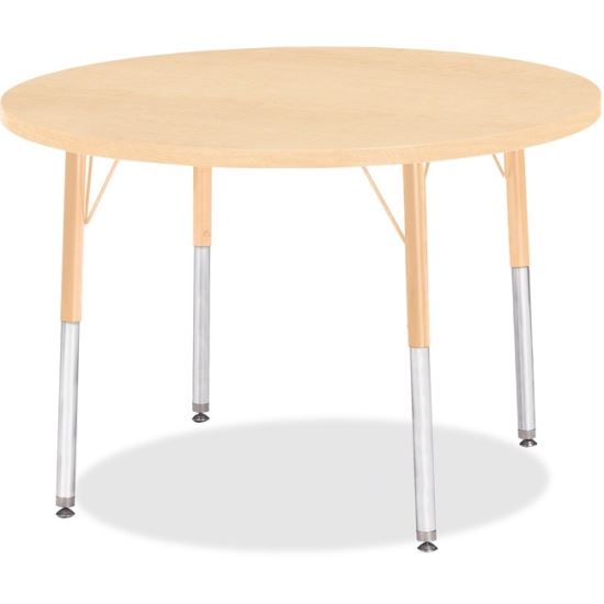 Jonti-Craft Berries Adult Height Maple Top/Edge Round Table1