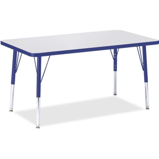 Jonti-Craft Berries Elementary Height Gray Top Rectangular Table1