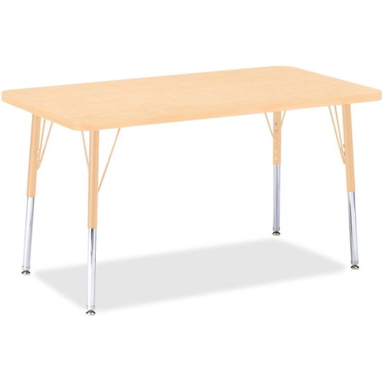 Jonti-Craft Berries Adult Height Maple Top/Edge Rectangle Table1