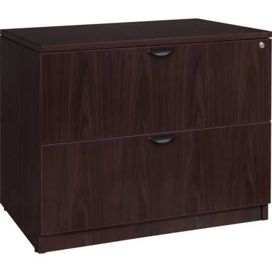 Lorell Prominence 2.0 Espresso Laminate Lateral File - 2-Drawer1